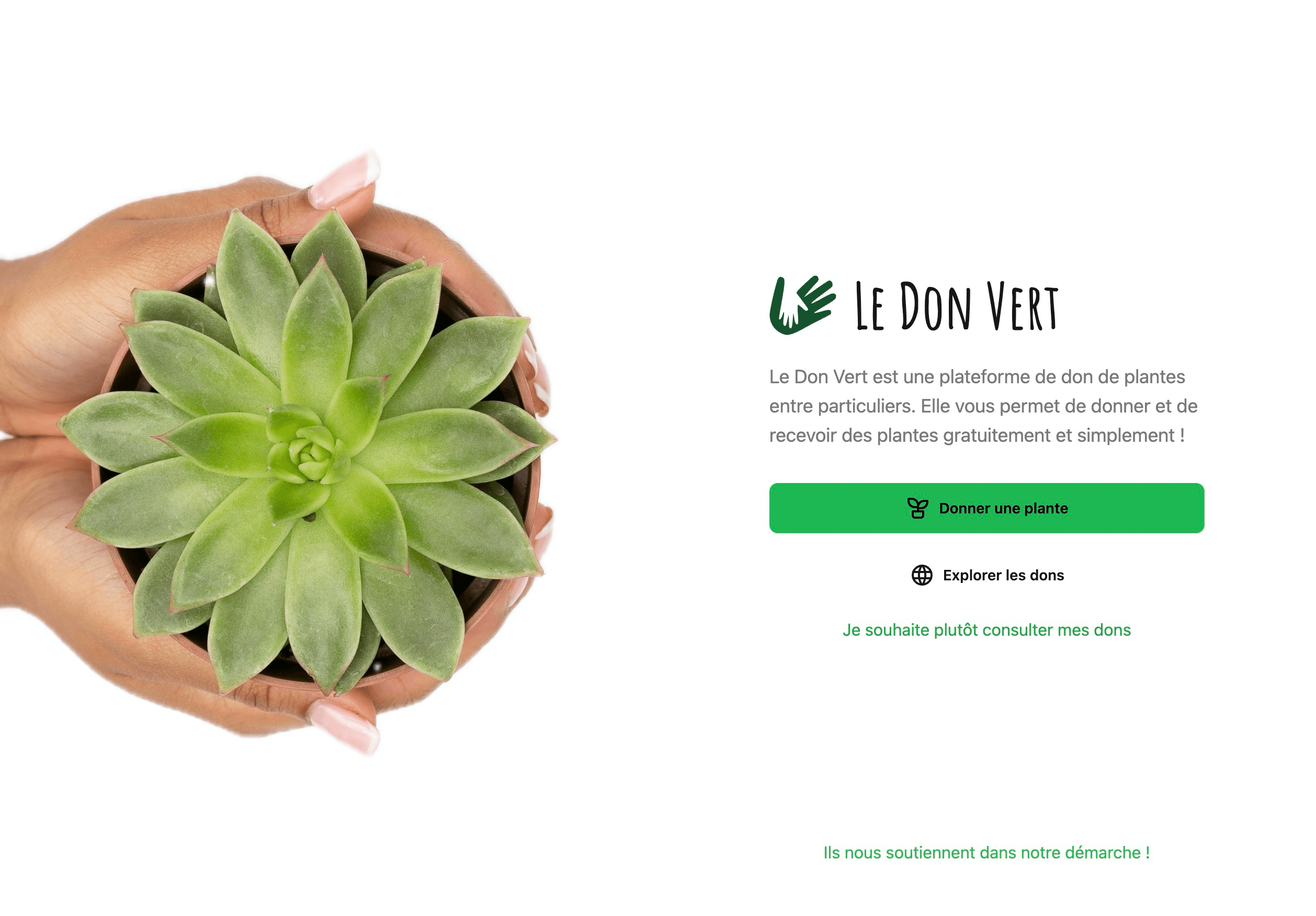 Le don vert homepage