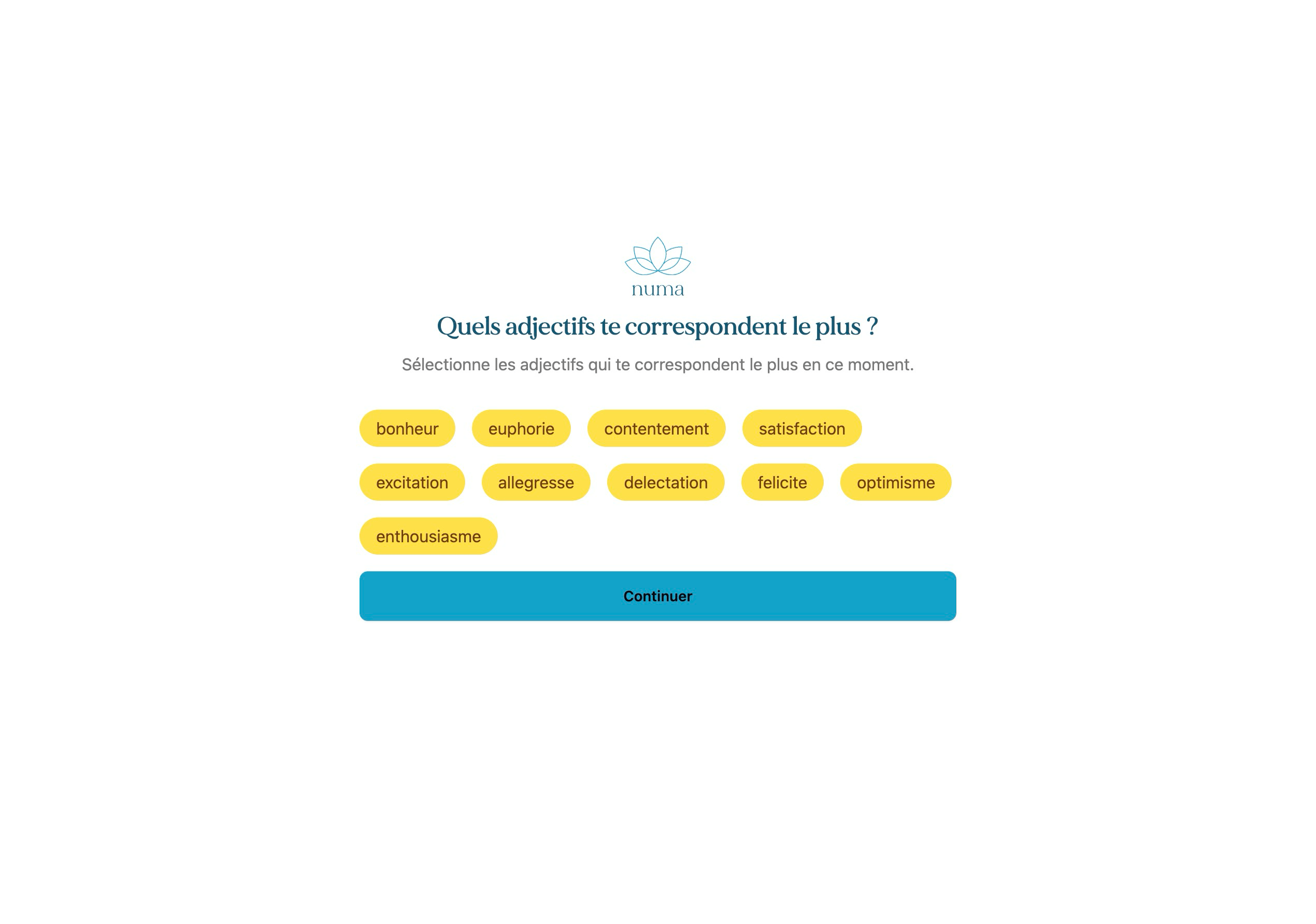 Numa adjectives page